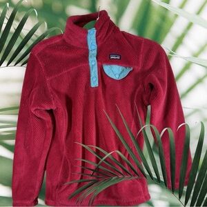 Patagonia Girls Large Synchilla Fleece Re-Tool Snap T Pullover